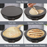 Quest 12in electric pancake and crepe maker