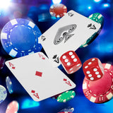 Global Gizmos 200-piece poker set with chips cards dice and aluminium case