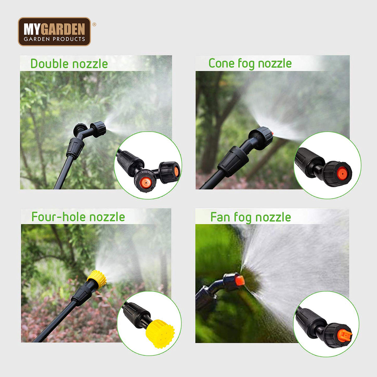 Backpack pressure sprayer with 60cm spray lance