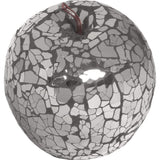 Febland Black Mosaic Glass Apple, Round