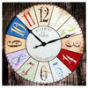 Bistrot De Paris grey and black canvas wall clock