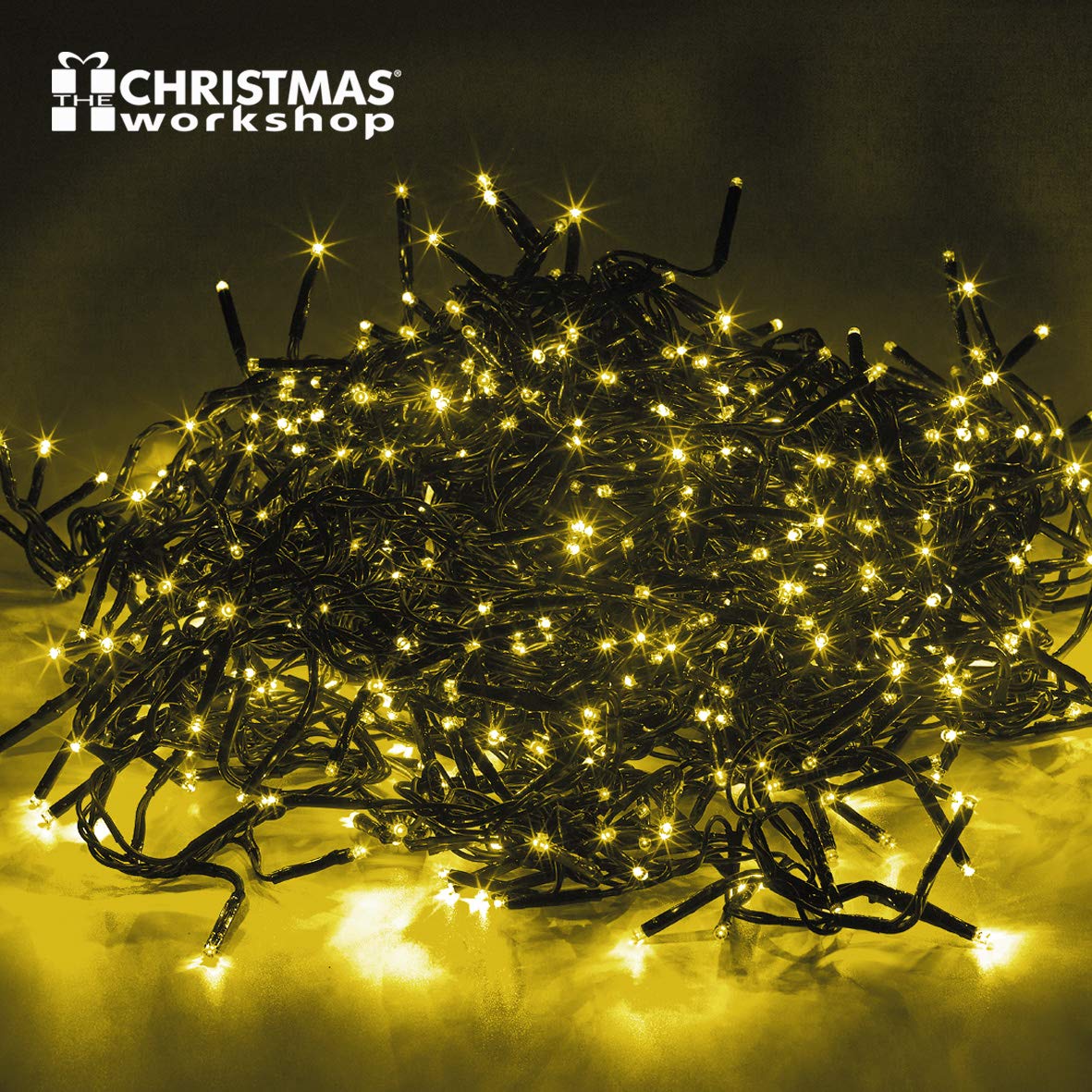 1000 warm white LED chaser Christmas lights – 69.9m