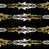 Gold and ivory foil Christmas garland 2.7m