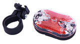 Amtech 9 LED rear bicycle light with reflector