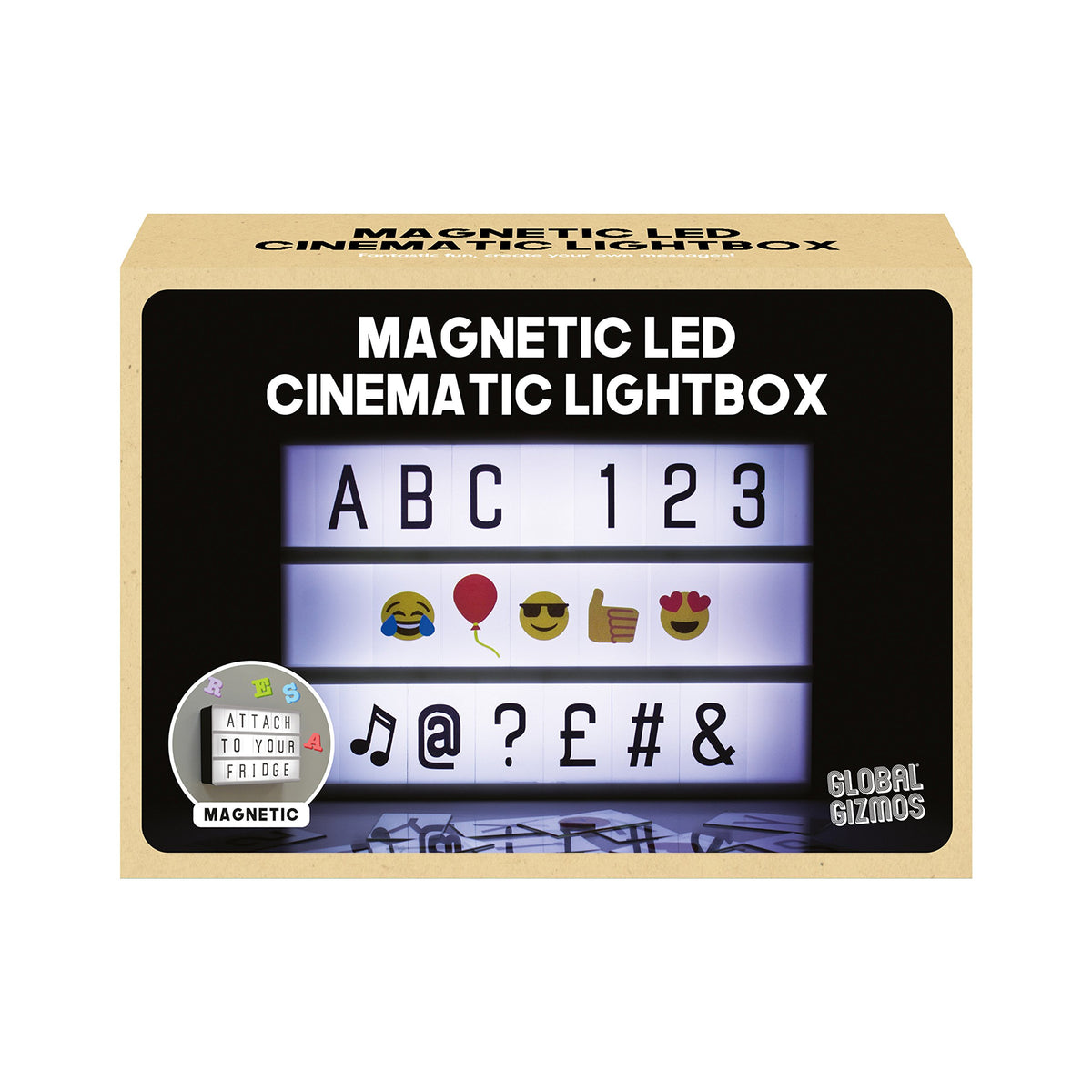 Global Gizmos white A6 magnetic cinematic light box