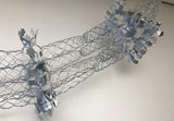 Premier blue and silver 9ft four-section Christmas garland