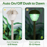 GardenKraft colour-changing LED solar stake lights