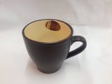 Nutmeg brown stoneware coffee mugs set of six