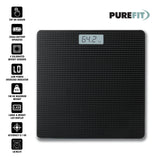 PUREFIT black digital bathroom scale – 180kg