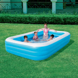 Bestway deluxe family inflatable pool – 305 x 183 x 56cm