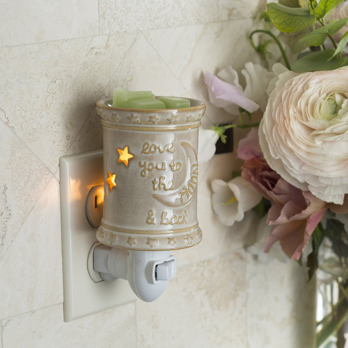 Candle Warmers Etc. I Love You to the Moon plug-in wax melt warmer
