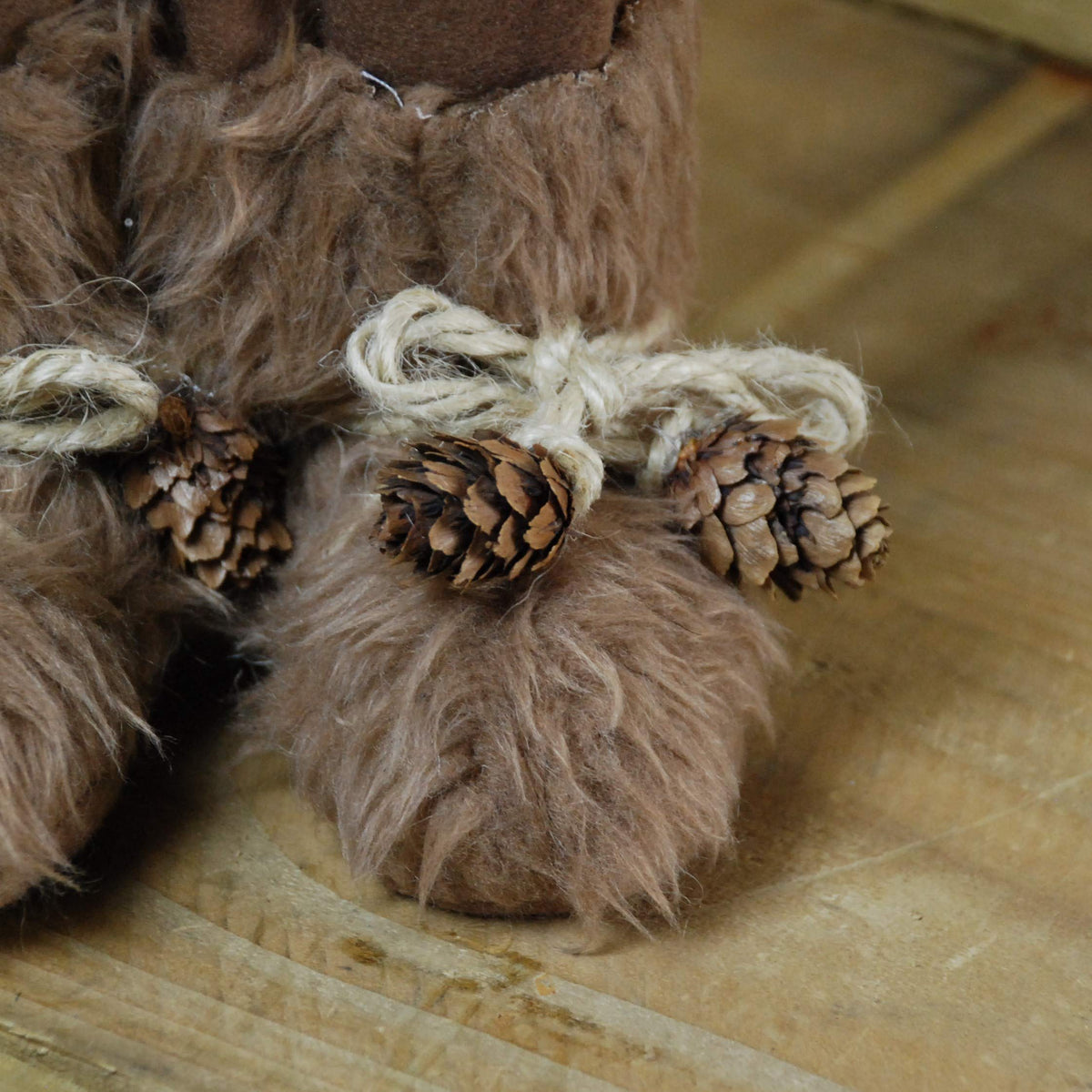 45cm natural hessian Santa Claus Christmas figure
