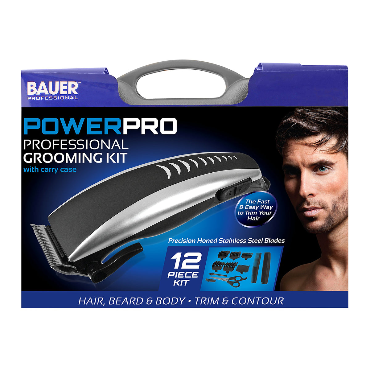 Bauer PowerPro mains hair clipper grooming kit