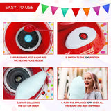 Global Gizmos red retro 500W candy floss maker
