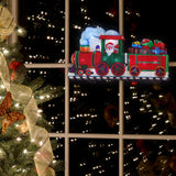 Battery-operated Santa train Christmas window light