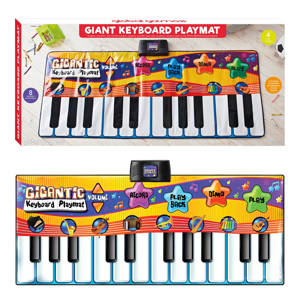 Global Gizmos giant musical keyboard playmat