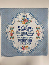 Cook Shop 207030001 "A Mother Tea Towels, Polyester, Pale Blue Pastel