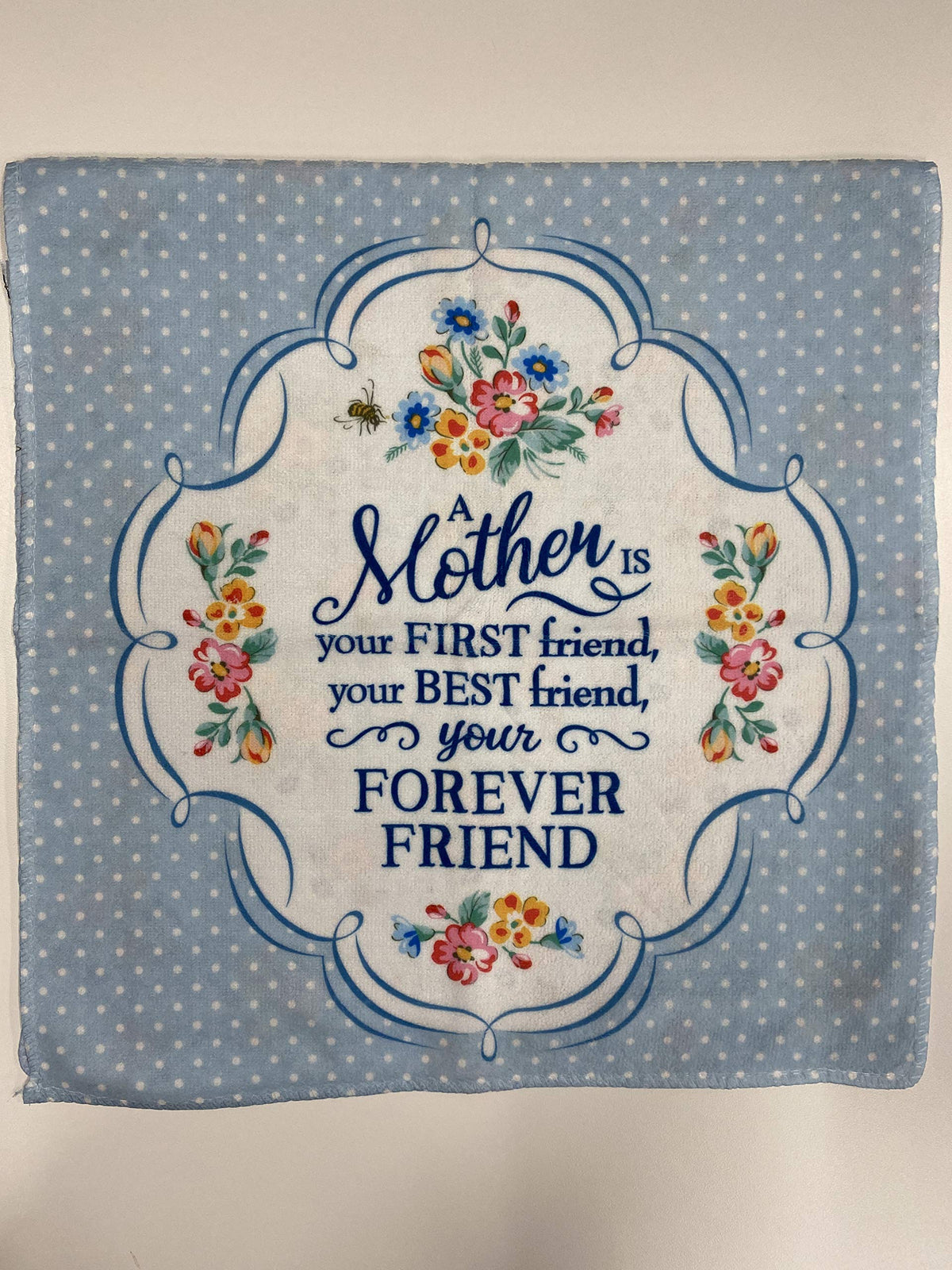 Cook Shop 207030001 "A Mother Tea Towels, Polyester, Pale Blue Pastel