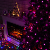 100 pink LED chaser Christmas lights – 6.9m