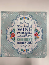 Cook Shop 207030019 "What Kind of Wine Tea Towels, Polyester, Pistachio Green