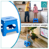 Knight blue 29cm folding step stool