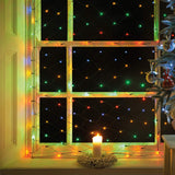 180 multi-coloured LED Christmas net lights – 1.8 x 1.2m