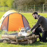 Milestone two-person pop-up dome tent with porch