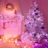 100 pink LED chaser Christmas lights – 6.9m
