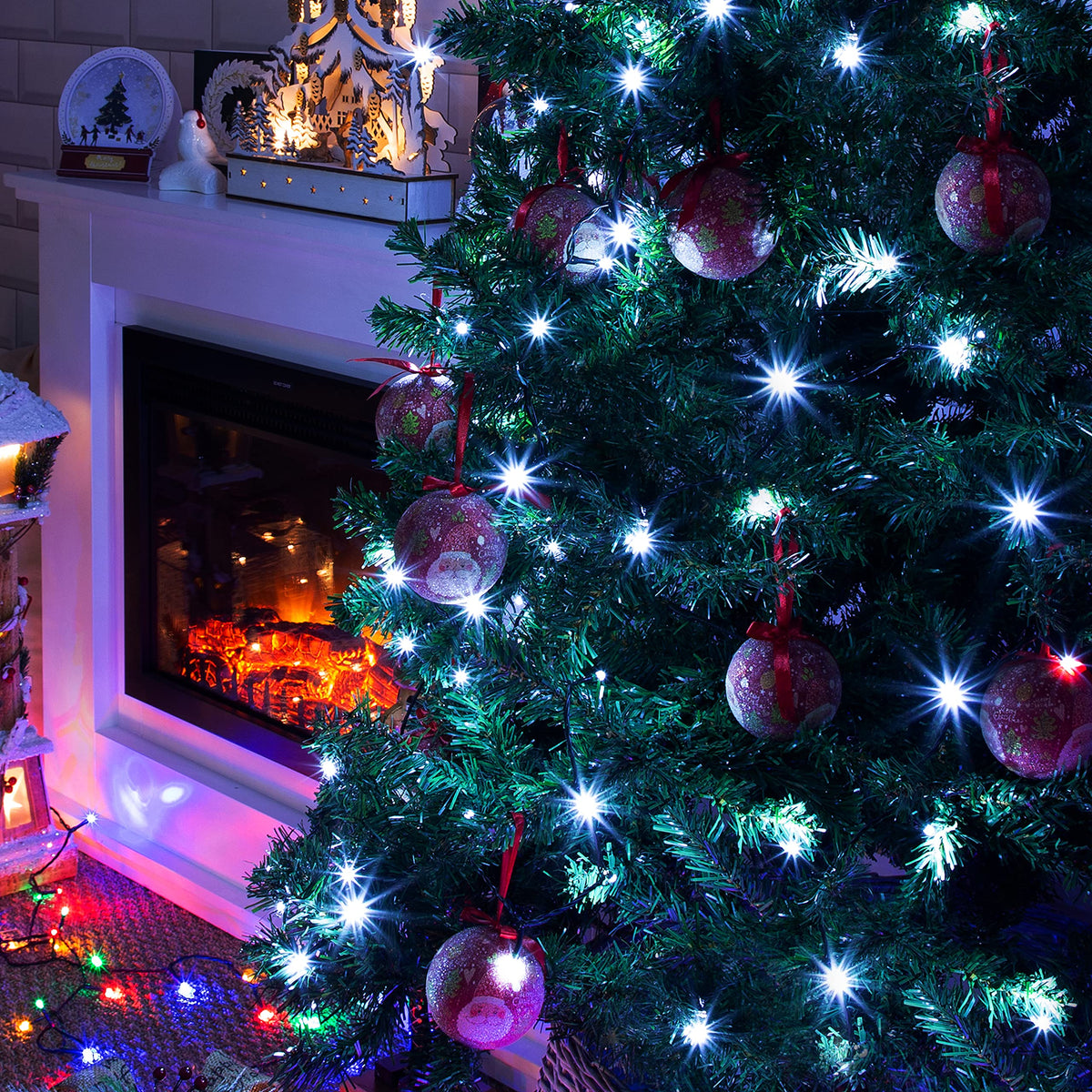 The Christmas Workshop 500 bright white LED chaser Christmas lights