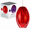 Benross Varese red acrylic ribbed ceiling pendant light shade with original retail packaging