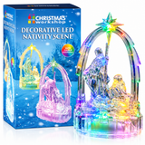 The Christmas Workshop LED Nativity scene with blue retail box