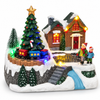 The Christmas Workshop 70840 animated musical LED Christmas village with moving train