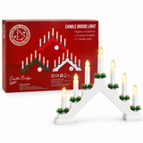 The Christmas Workshop 71130 white seven-candle bridge with retail box