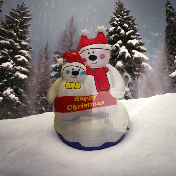 Inflatable snowmen Christmas decoration alternate view