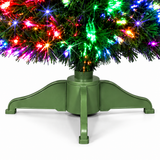 Green supporting stand detail for fibre optic Christmas tree