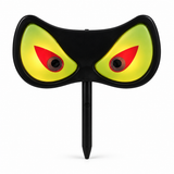 Green Evil Eyes flashing Halloween garden stake decoration, individual design