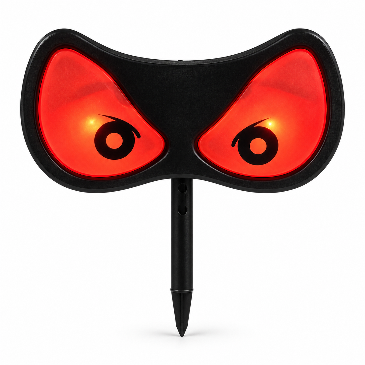 Red Angry Eyes flashing Halloween garden stake decoration, individual design