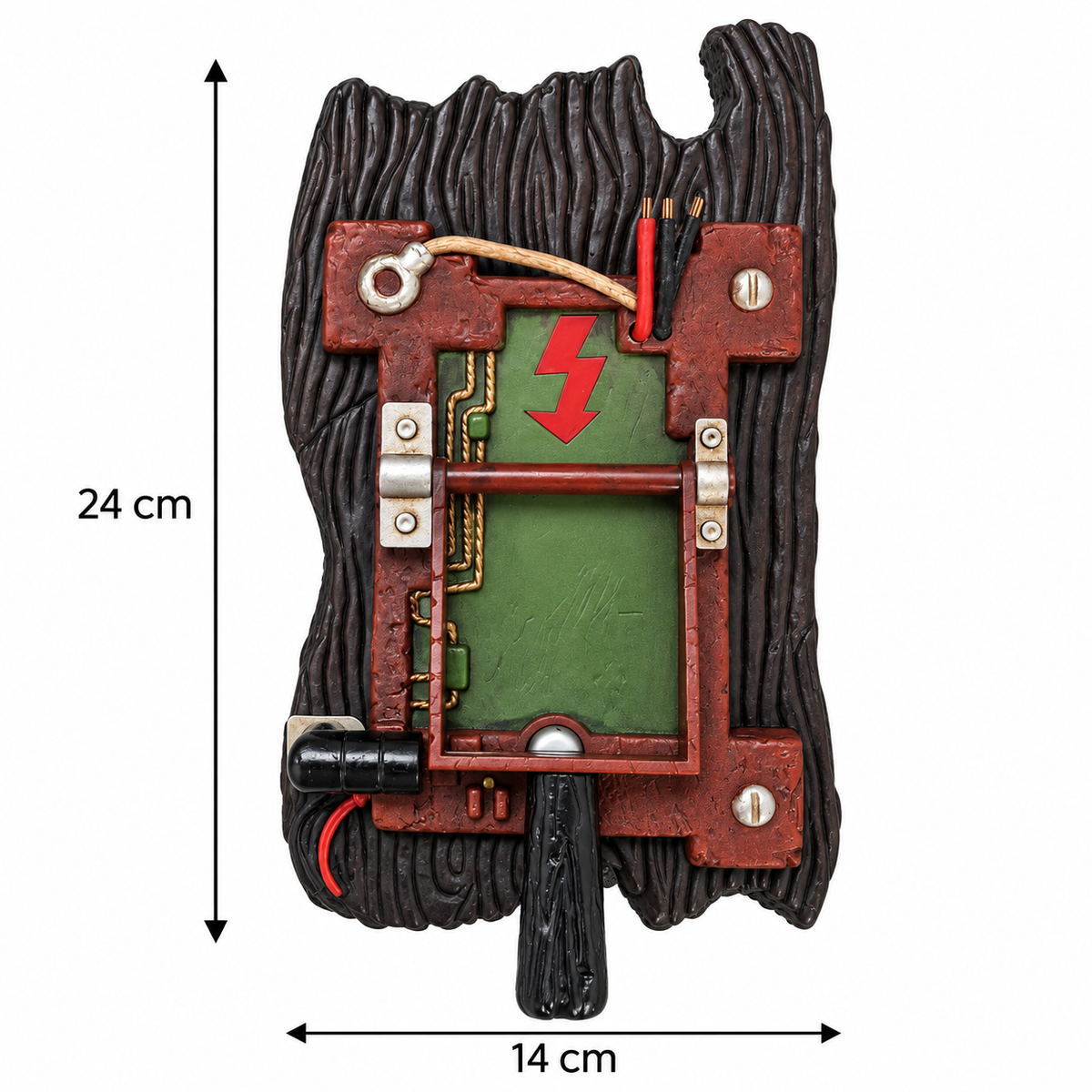 Shocker door knocker size guide approximately 24 cm high and 14 cm wide
