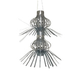 Blue foil Christmas hanging lantern decoration