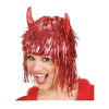 Premier Red Tinsel Devil Wig – Halloween Fancy Dress on a clean white square background