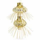 LaserTek cream and gold foil Christmas garlands and ceiling decorations – product view 13
