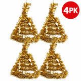 LaserTek cream and gold foil Christmas garlands and ceiling decorations – product view 16