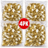 LaserTek cream and gold foil Christmas garlands and ceiling decorations – product view 17