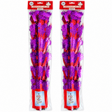 Two red and purple long Christmas foil cascade packs