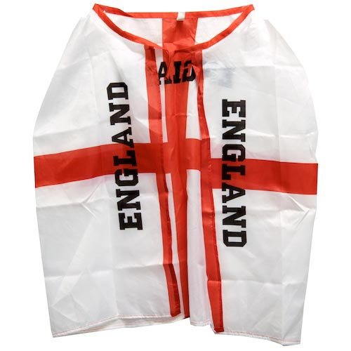 Kids England flag cape lightweight waterproof child size