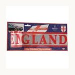 England flag white car ribbon 5m x 7.5cm supporters decoration