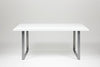 WHITE RADIUS HIGH GLOSS DINING TABLE