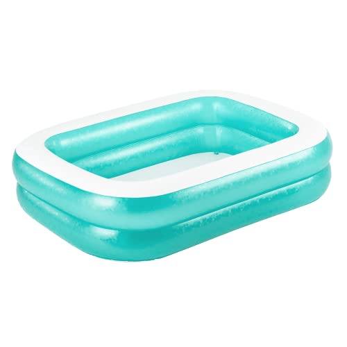 Bestway 54005 blue rectangular inflatable family pool