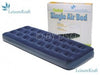 Single flocked inflatable airbed 191 x 73 x 22cm