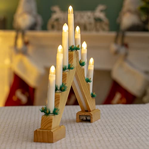Christmas Workshop 89470 battery-operated candle bridge